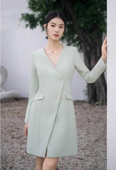 Mint Breeze A-Line Dress